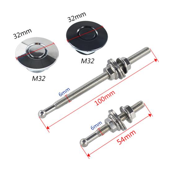 32mm Universal Anti-theft Car Engine Bonnet Push Button Hood Quick Pin Lock