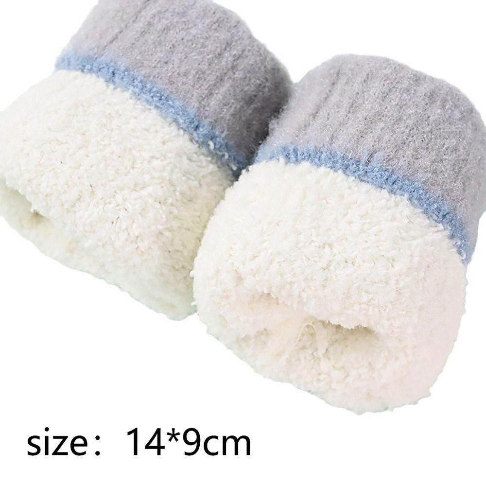Cute Bear Kids Winter Gloves Knitted Wool Glove Bracers Hand Warmer For Children Toddler Kids