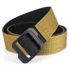 Cinturón de viaje nuevo para hombre con hebilla automática, cinturón de nailon grueso de doble capa versátil para actividades al aire libre