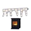 with LED Lighted Christmas Snow Blanket Warm White Xmas Artificial Holiday Decor Fluffy Faux Snow Sheet Thickened