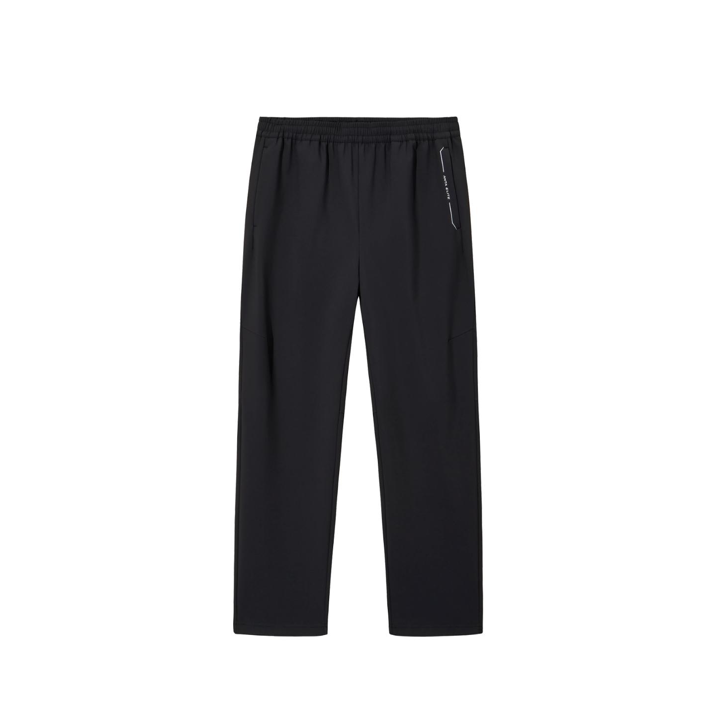 

Anta Elite Training Series Мужские тканые спортивные беговые длинные брюки Мужские низы Базовый черный 952547508-3 S