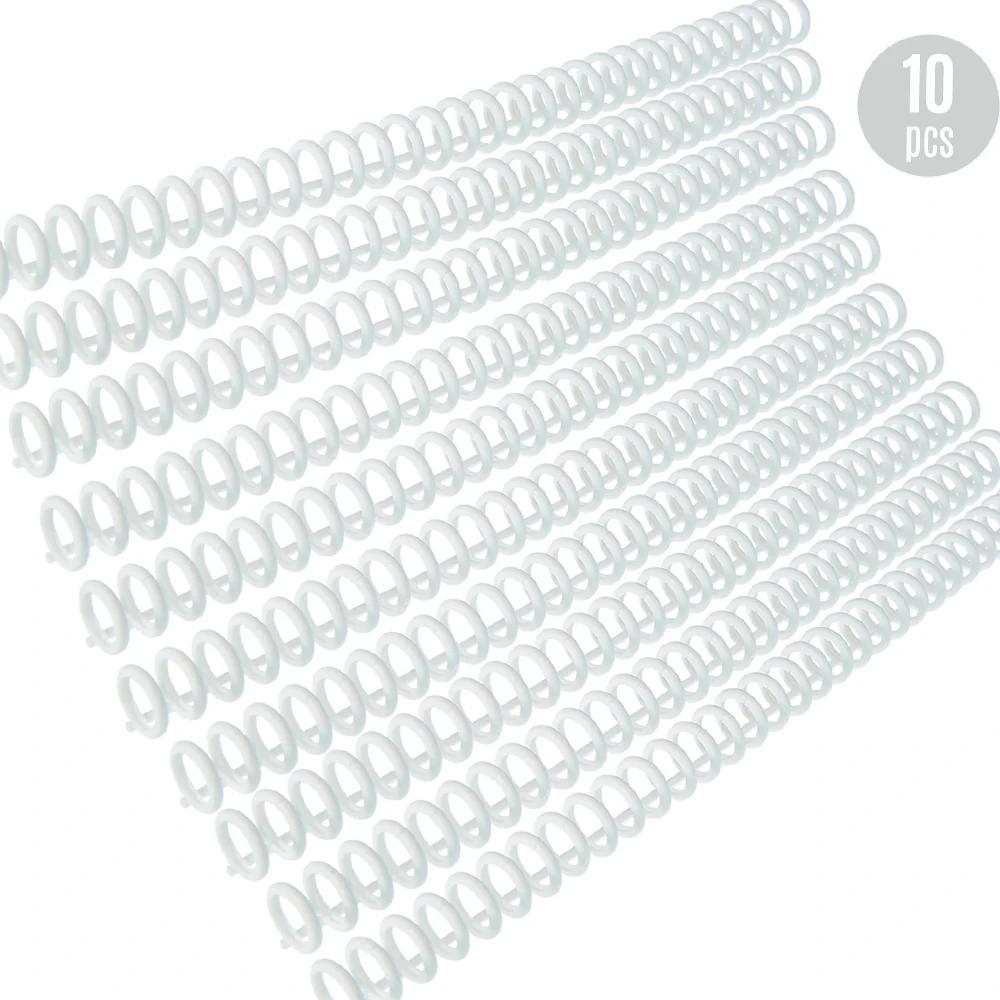 10pcs Plastic 30-Hole Loose Leaf Binders Ring Binding Spines Combs 85 Sheets Capacity for DIY Paper Notebook Album