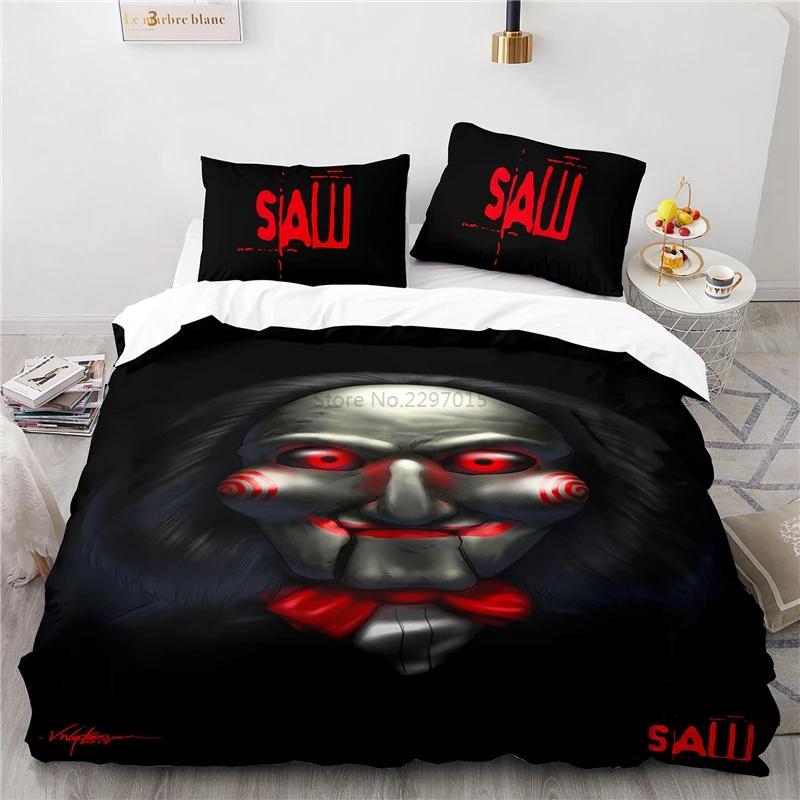 Horror Saw Movie Bedding Set 3d Duvet Cover Set Pillowcase Twin Full Queen King Size Bedclothes Comforter Cover Set Dropshipping
