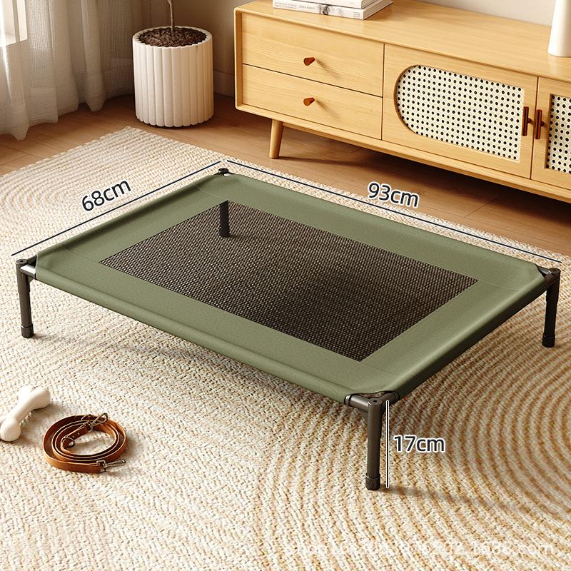 Summer breathable pet marching bed, moisture resistant off the ground, cat and dog beds, small and medium-sized dog beds