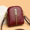 Crocodile Leather Pattern Women's Shoulder Bag Retro Small Bag Women's Summer Avocado Green Crossbody Bag