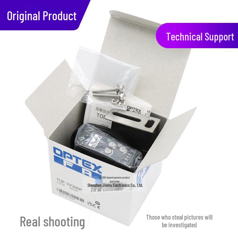 OPTEX TOF-3V300P Long-Range Diffuse Reflective Laser Sensor, PNP Output