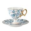 Goblet European Ceramic Bone China Coffee Cup Saucer Set British Afternoon Tea Set Teacups Are High-end and Good-looking.