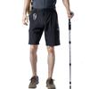 Men's Multi Pocket Quick Drying Shorts, Training Pants, Oversized Casual, Four Sided Elastic, Quick Drying Hiking Pants