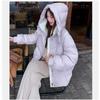 Down Padded Jacket Women's Autumn and Winter Thick Padded Jacket Small Fake Two-piece Short Padded Jacket