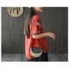 Ethnic Style Cotton and Linen Embroidered T-shirt for Women Summer Retro Loose Versatile Short-sleeved Top