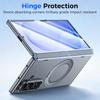 Samsung Galaxy Z Fold 8 Ultra Magnetic Protective Case with Glass Screen Protector and Ring Stand-Grey