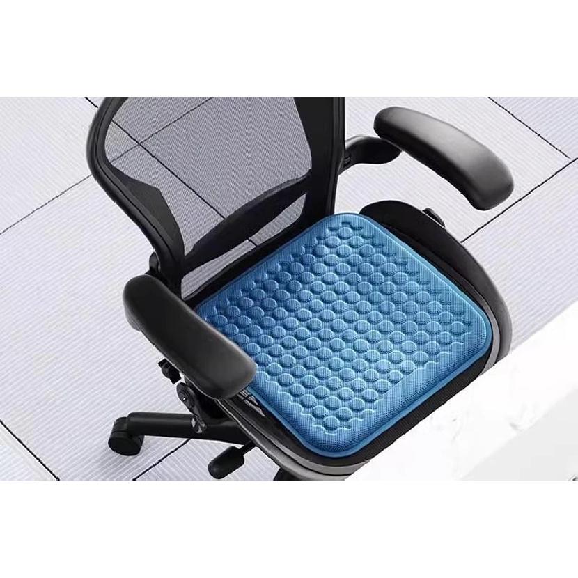 Summer Gel Cooling Seat Cushion Home Car Dual Use Ice Silk Breathable Comfort Pad for Car Seat Office Chair Cooling Sitting Mat
