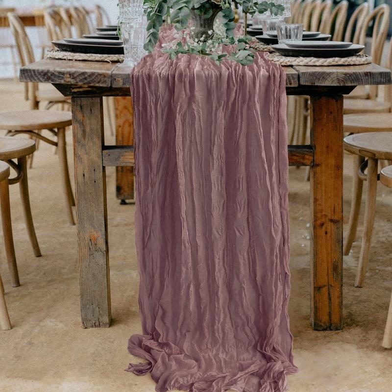 Böhmische frittierte Kringel Tischdecke Hochzeitsfeier Dekoration Falten-Tischfahne Durchsichtiges Vintage Käsetuch Bankett Weihnachts-Bogen Verzierung Tischläufer