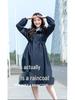 Japanese Women's Waterproof Windbreaker Poncho for Hiking