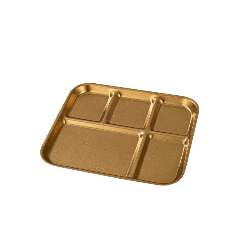 Retro Stainless Steel Compartmented Sauce and Seasoning Dish