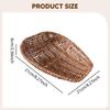 Imitation Rattan Basket Food Serving Holder Organizer Home Decor Woven Bread Vanity Tray for