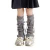 Sock Sleeves Fashionable Tie Bowknot Girls Stackable Socks Comfortable Leg Cover for Daily Wear and Parties
