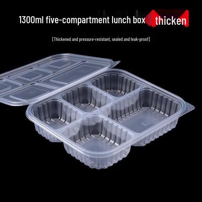 Boîte à déjeuner jetable à 5 compartiments Sai Zhuo