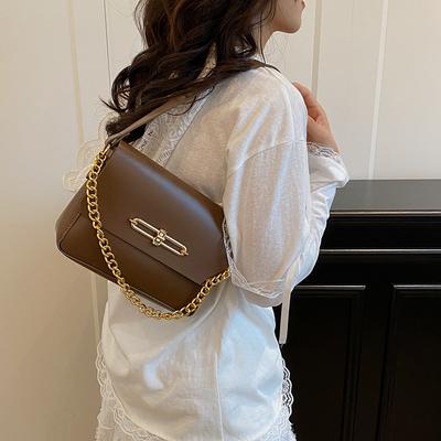 2025 Sommer neue hochwertige exquisite kleine Tasche Mode Schloss kleine quadratische Tasche klassische Schulter Umhängetasche Frauen