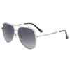 Retro sunglasses stainless steel new pilot men's driving double beam sunscreen UV protection sunshade polarized sunglasses