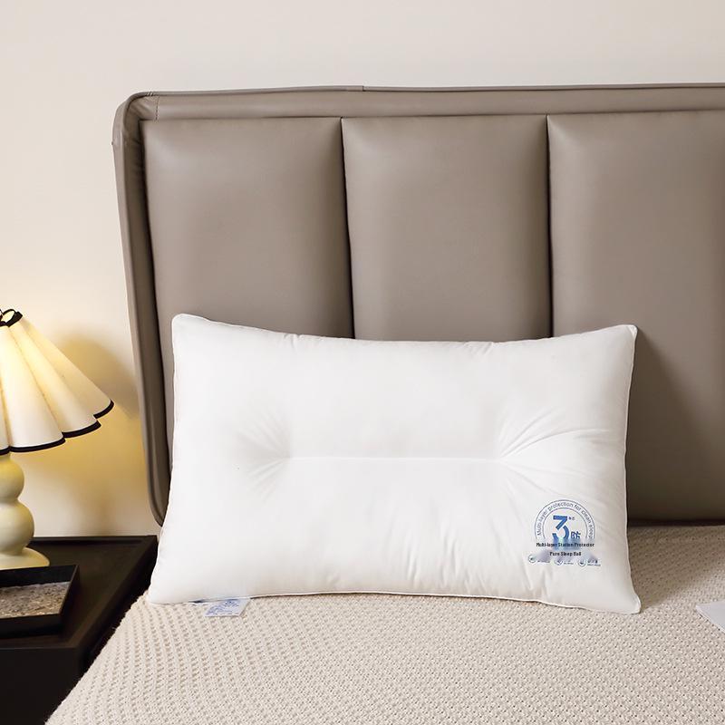 Pure Cotton Waterproof & Stain-Resistant Hotel Pillow with Neck Support 48*74cm 800g