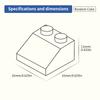 100g 2x2 Bevele brickBuilding Blocks Thick FiguresBricks Dots Educational Creative SizeCompatible With  Plastic Toys forChildren