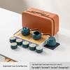 Portable Ceramic Tea Set with 4 Cups