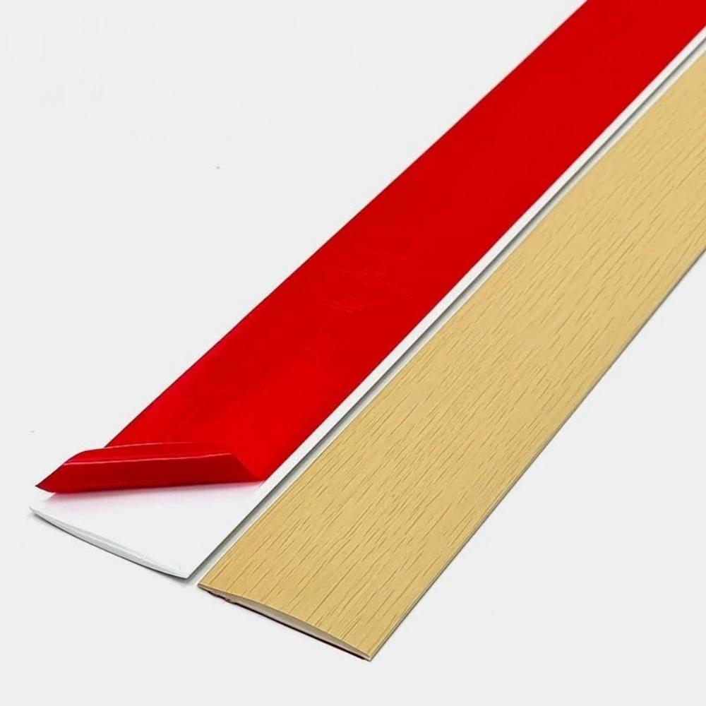 1PC 2mX4cm PVC Wood Floor Transition Strip Edge Closing Strip Self-adhesive Seam Stripwood Grain Flat Buckle Dge Pressing