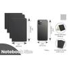 6-Pack Pocket Notebook Set - 3.5x5.5" Softcover Mini Journals, 100GSM 60 Lined/blank Pages for Writing, Travel & Gifts (Black)