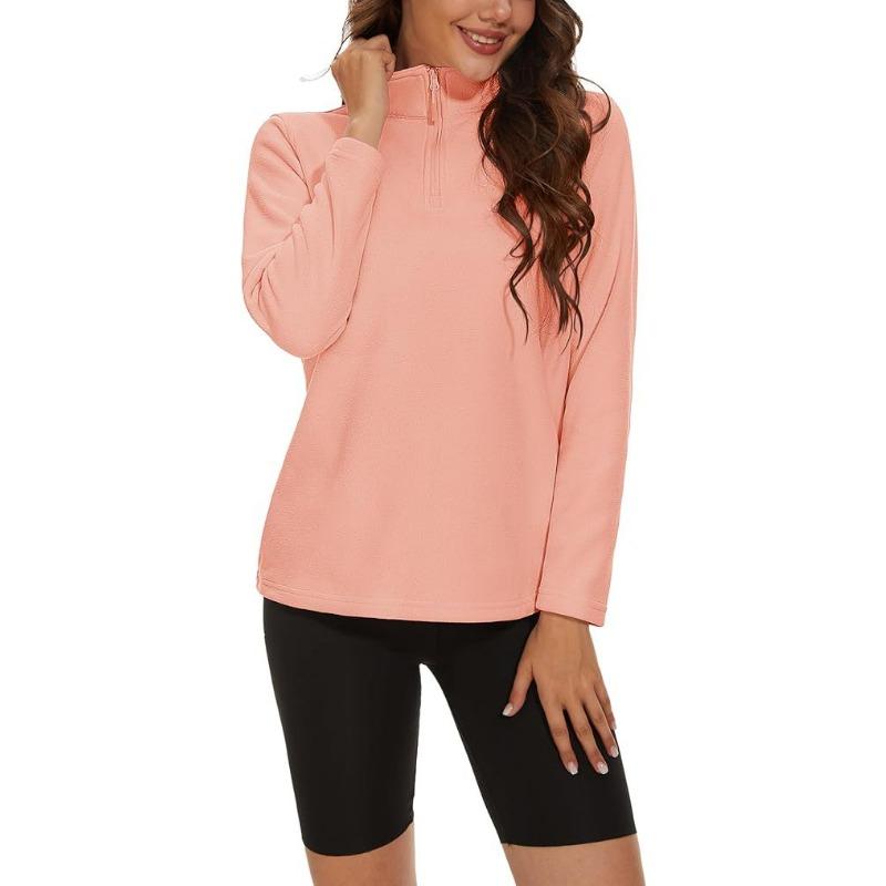 Women S Outdoor Fleece Pullover Tennis Sports Long Sleeve Top