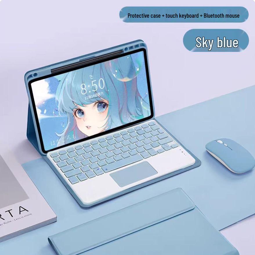 Redmi Pad Pro 12.1 Wireless Bluetooth Keyboard Protective Case with Spanish Language Support