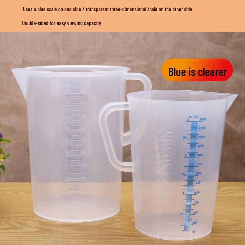 Plastic Measuring Cup with Scale for Kitchen, Baking, and Milk Tea Shops