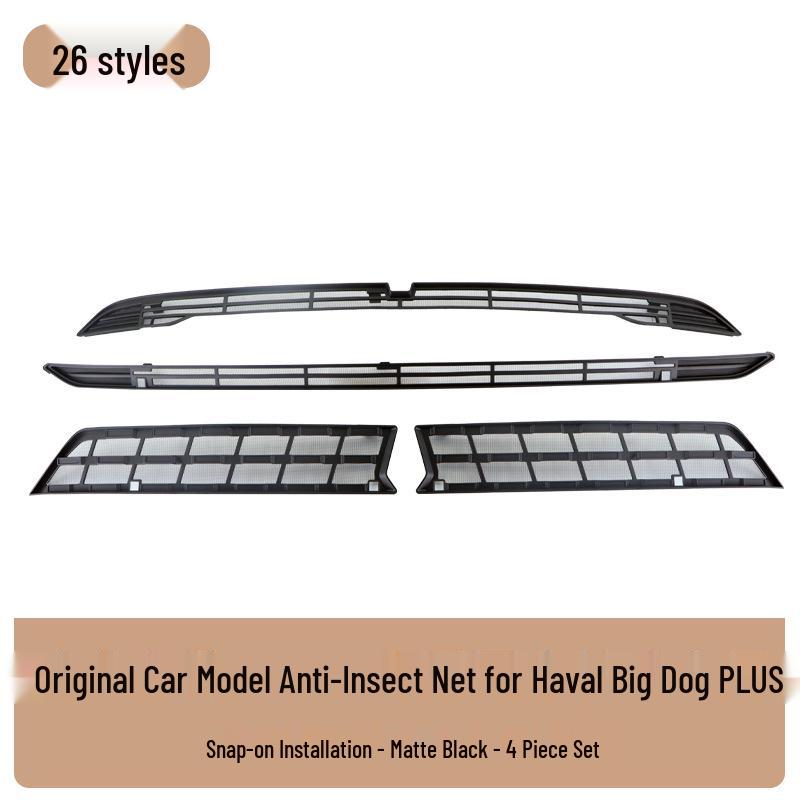 Haval Big Dog PLUS Siatka Przeciw Owadom na Przednią Maskownicę - Ochronna Osłona Przeciw Owadom i Kłaczkowi na Maskownicę Chłodnicy