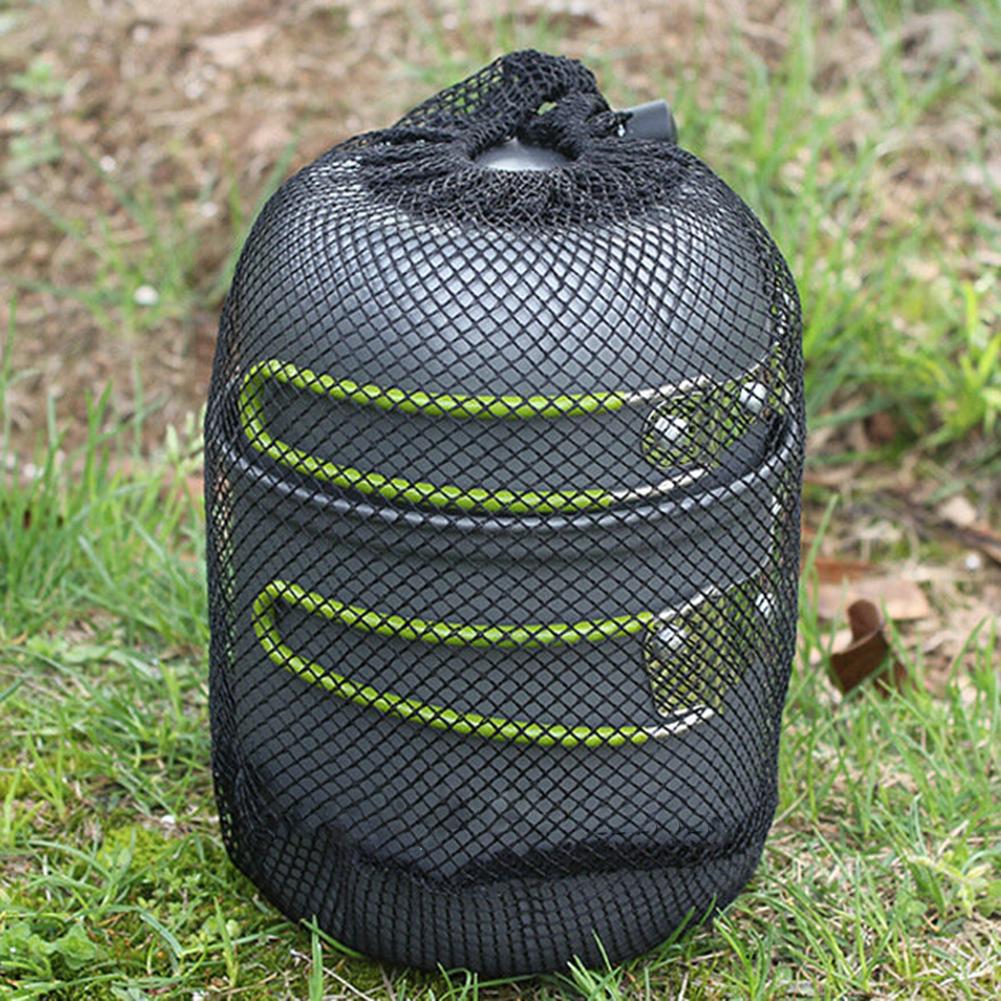 Hiking Picnic Tableware Pan Outdoor Camping Non-stick Pot Cookware with Scald Prevention Foldable Handle