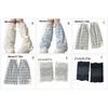 Japanese Tiered Ruffle Lace Leg Warmers for Women and Teens Knee Length Flared Leg Covers for Cosplay and Daily Wear