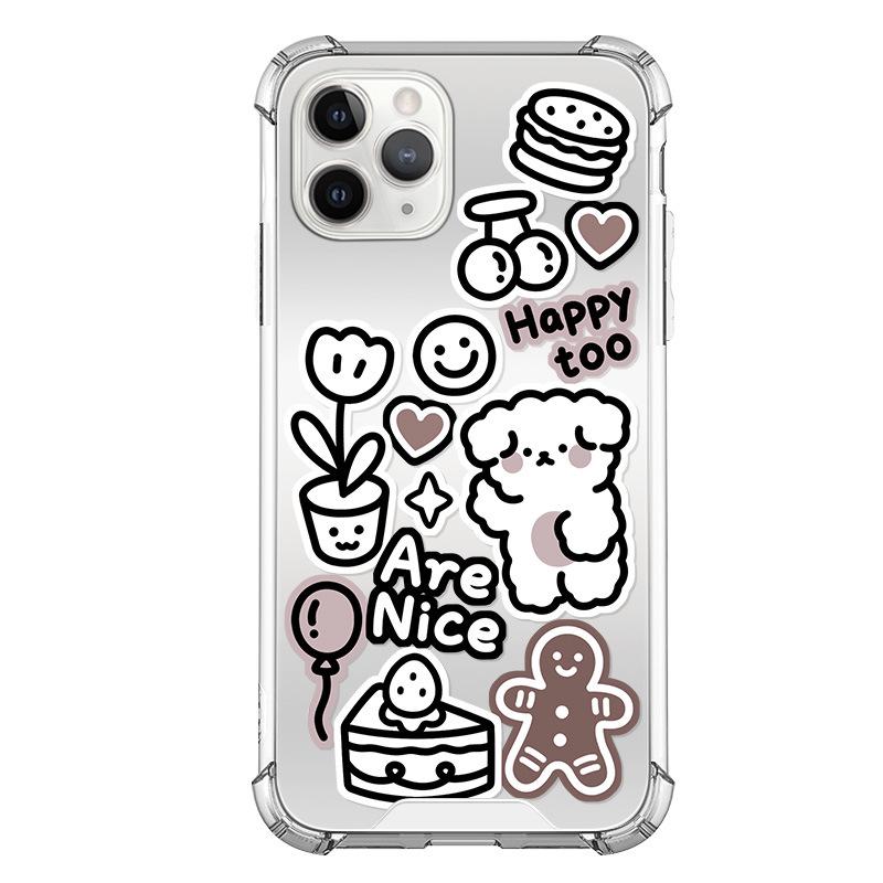 

Чехол Zhitai для Huawei Honor 90/80, Apple 14 Pro Max, iPhone 15 и 12 — зеркальный дизайн и мультяшный стиль Huawei Nova 9 Pro/Honor 50 Pro