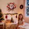 Weihnachtsmann Wandaufkleber 2D Weihnachtsmann bricht durch die Wand Aufkleber Weihnachtsdekorationen Toilettensitzdeckel Aufkleber Heimdekor