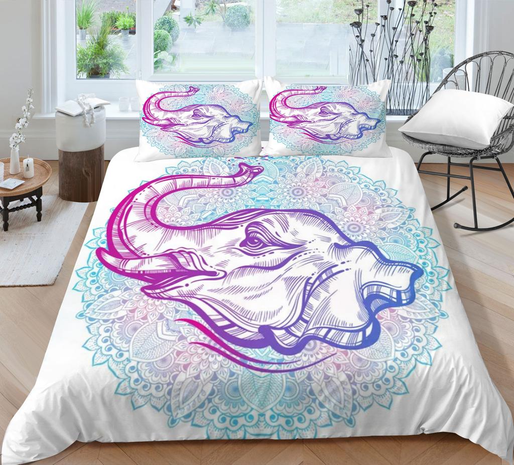 Bohemian Style Duvet Cover Set Boho Bedding Cover Pillowcase Boho Home Bed Clothes Man Quilt Cover King Size Bed Clothes