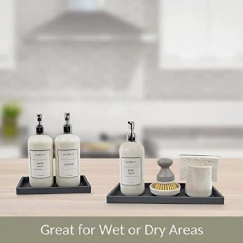 Silicone Aromatherapy Tray Bathroom Vanity Storage Marble Storage Silicone Ornament