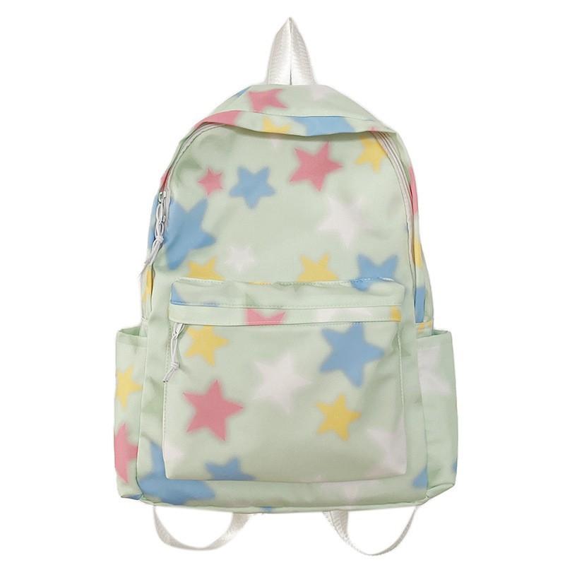 Backpacks Women's Japanese New Style Cute Star Ins Student Backpack High-face Junior High School