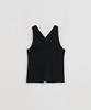 Loutaideu Back Slit Sleeveless Top [Black]