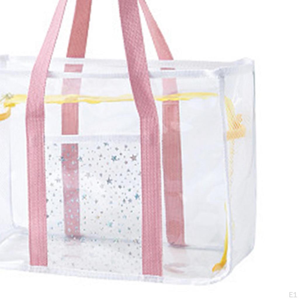 Clear Tote Bag Beach Thick PVC Female Transparent Shoulder Women Handbag