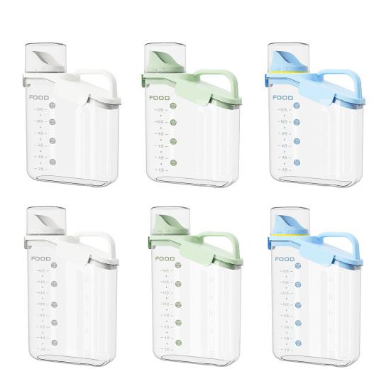 2000ml/2800ml Müsli-Behälter mit integriertem Becher, feuchtigkeitsdicht