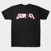 Herren Schwarzes T-Shirt mit Aufdruck Sum 41 Logo No-Cut Transferpapier Druck Baumwoll-T-Shirt