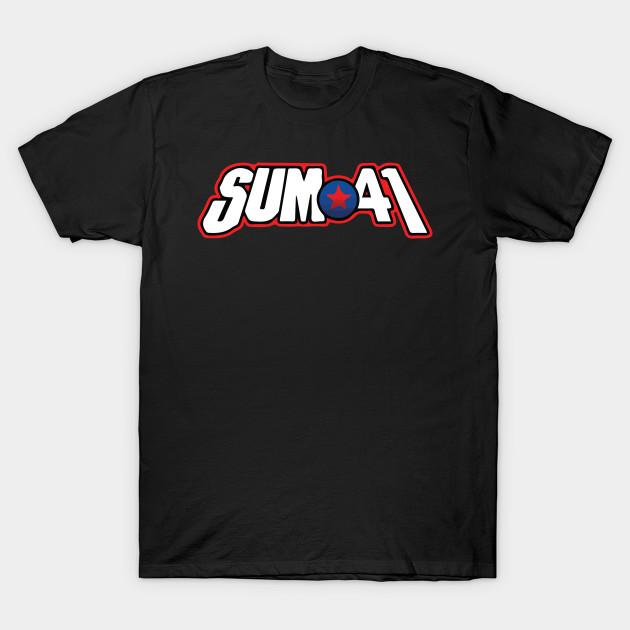 

Men Black Print T-shirt Sum 41 Logo No-Cut Transfer Paper Print Cotton Tshirt XL чорний