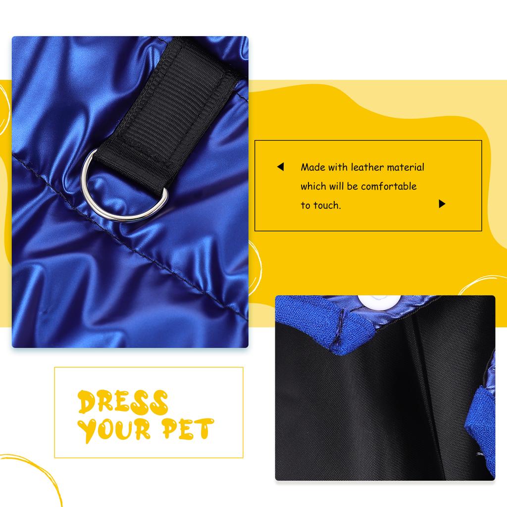 Pet Cotton Padded Jacket Winter Dog Clothing High Class Vest Fashion Decorative Puppy Thermal Kitten Coat