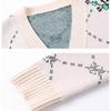 Autumn Winter Women's Plus Size Knitted Cardigan V-neck Printed Knitted Cardigan Sweater Jacket Knitted Top Outerwear.