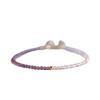 Successfully acquired the ultra-fine natural lavender amethyst bracelet2mm14k Non-fading gold beads, lucky vintage style for women
