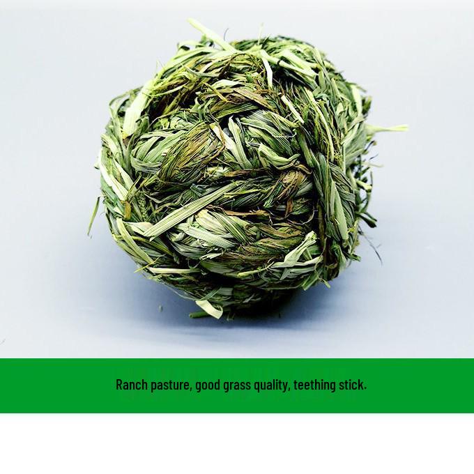 Handmade Grass Ball Toy for Small Pets - Rabbit, Chinchilla, Guinea Pig Teeth Grinding.