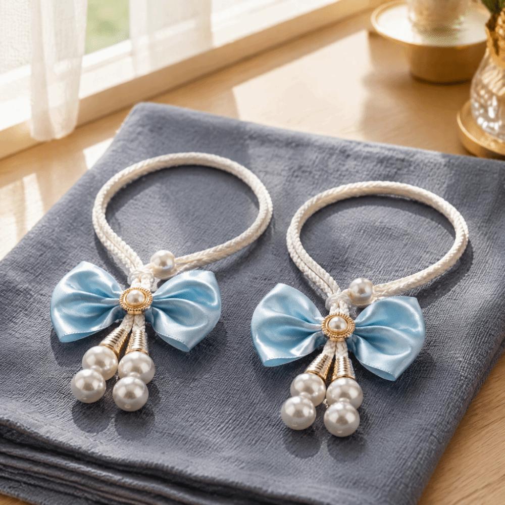 2Pcs Minimalist Curtain Ties Adjustable Curtain Holdbacks Bows Curtain Tiebacks  Sheer Curtains